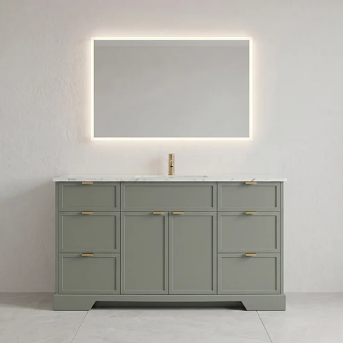 The Joseph 60" Custom Painted Bathroom Vanity - Image 2