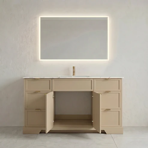 The Joseph 60" Custom Painted Bathroom Vanity - Image 6