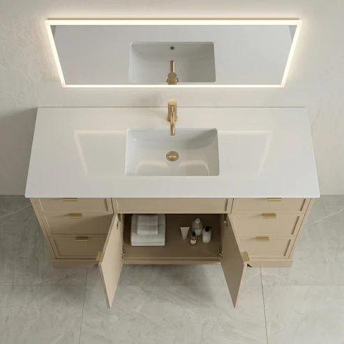 The Joseph 60" Custom Painted Bathroom Vanity - Image 8